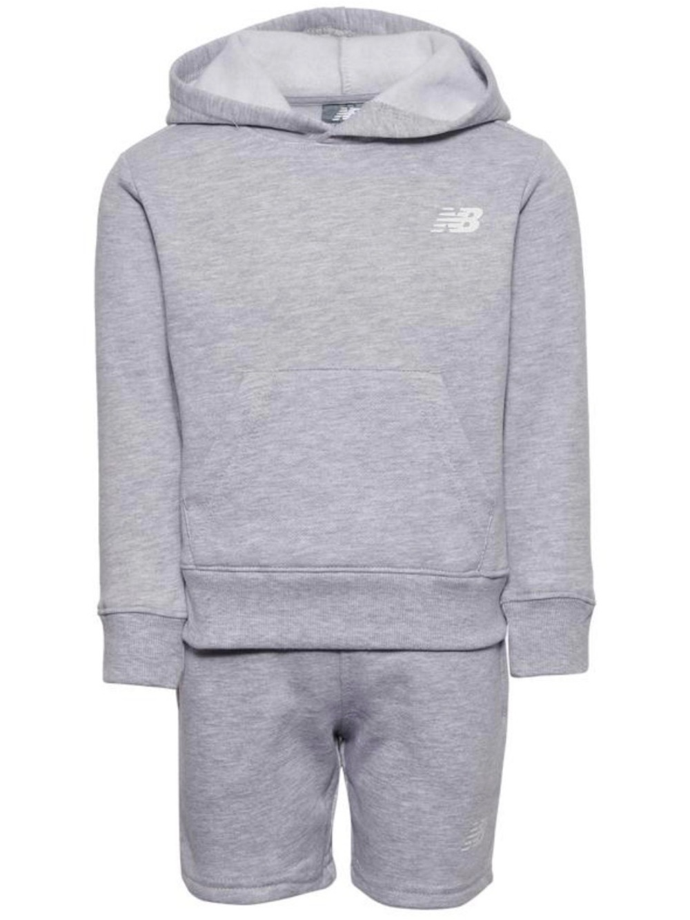 New Balance Hoodie and Shorts Set - grey